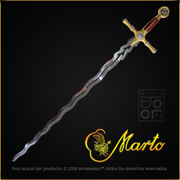 Espada Flamígera Maçônica Grau Grão-Mestre - Marto Toledo